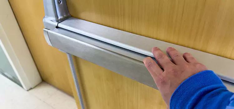 Installing a Push Bar on a Door Spokane